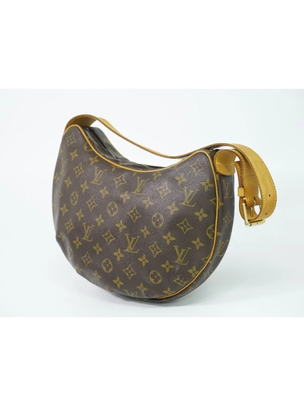 Louis Vuitton LV Croissant MM Monogram Shoulder Bag Brown Vintage